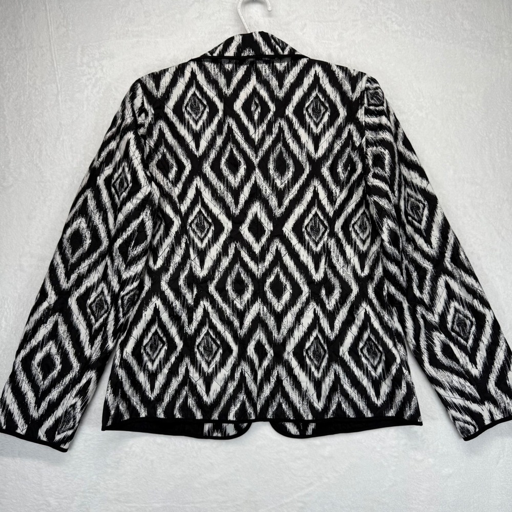 Chico's Diamond Pattern Quilted Jacket Open Front… - image 4